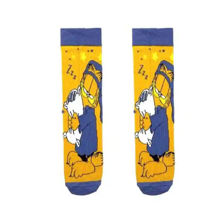 Uykulu Garfield Soket Çorap