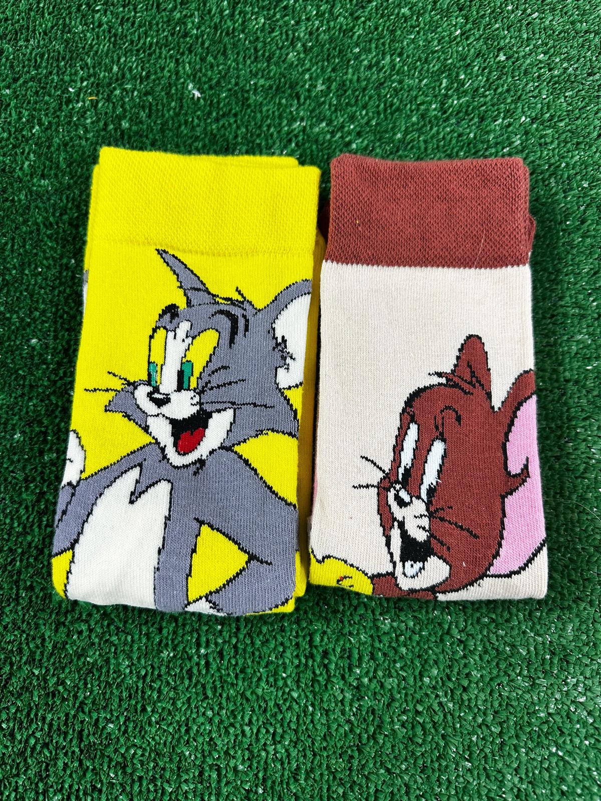 Tom ve Jerry 2 Çift Soket Çorap
