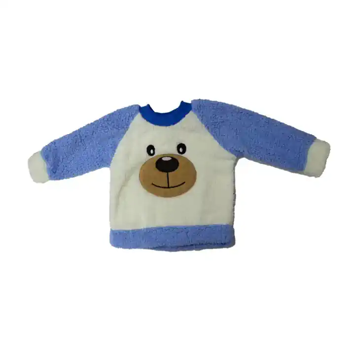 MAVİ AYICIKLI PELUŞ EŞOFMAN TAKIMI