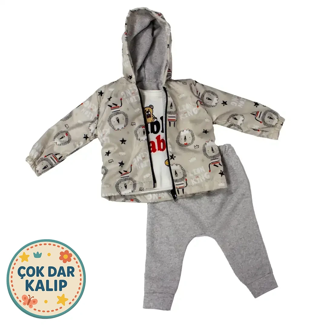 KREM LION KING YAĞMURLUK 3 LÜ TK.