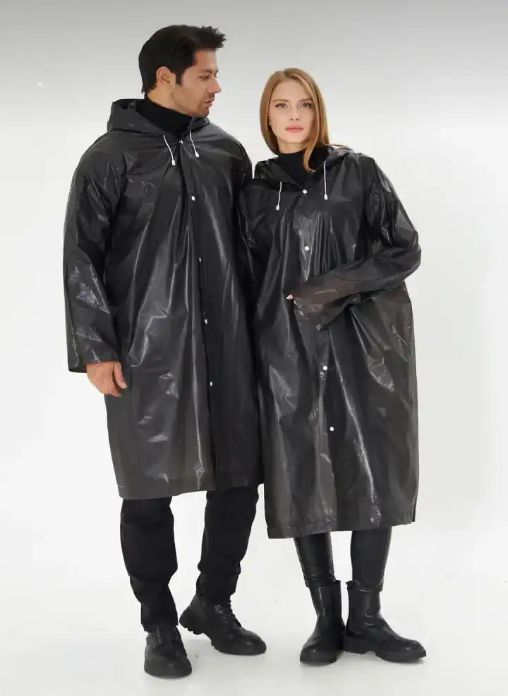 UNISEX YETİŞKİN YAĞMURLUK ONE SIZE - Siyah