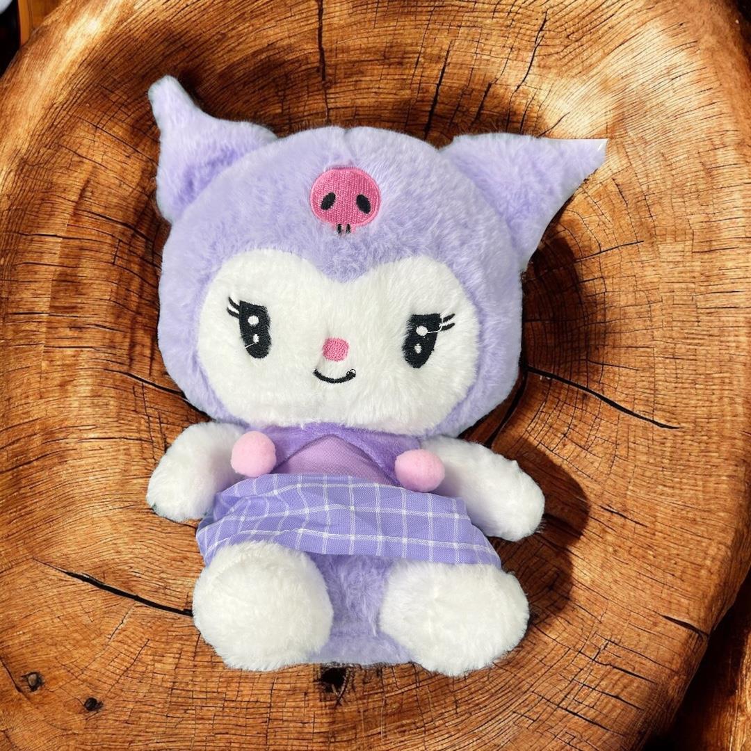 KUROMI ETEKLİ MOR PELUŞ OYUNCAK 23 CM