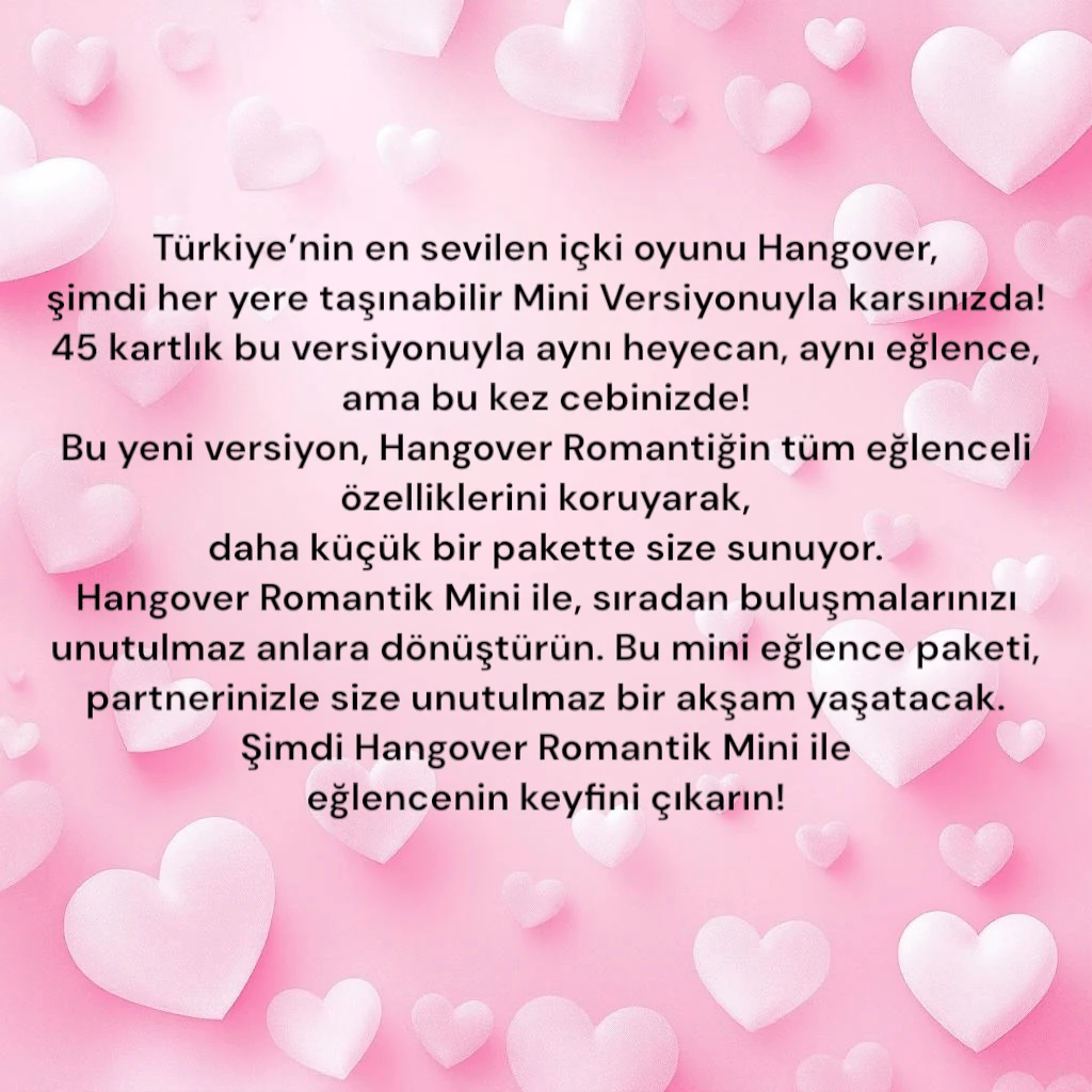 Hangover Mini Shot Oyunu | Sevgililere Özel