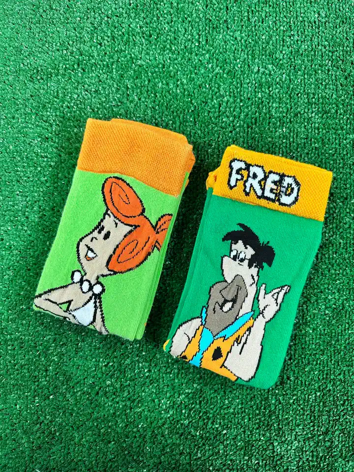 Fred ve Wilma Çift Soket Çorap