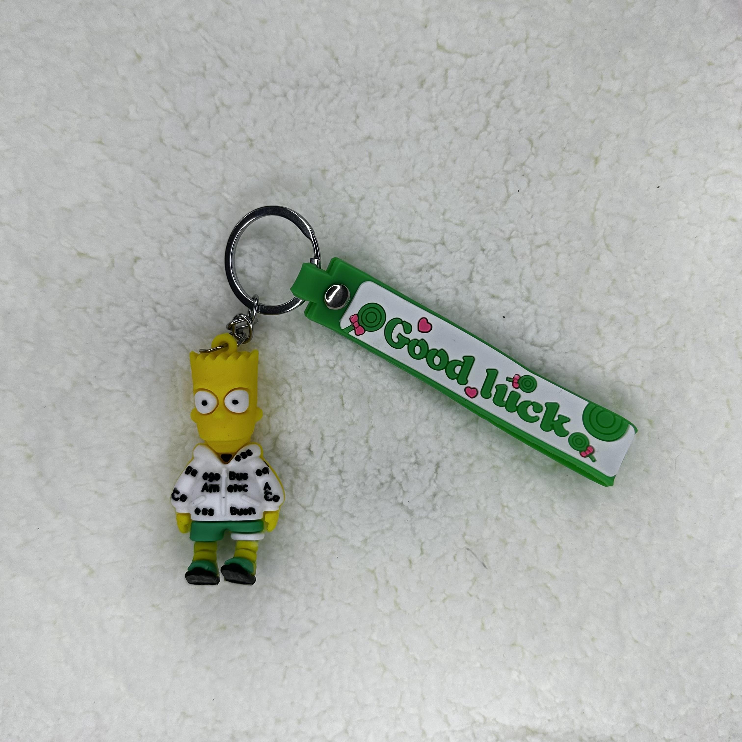 3D SİLİKON BART SIMPSON ANAHTARLIK