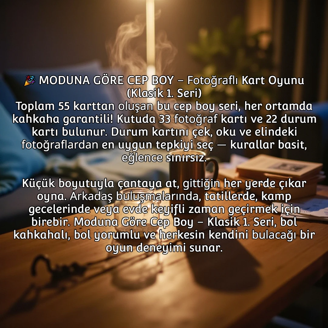 MODUNA GÖRE CEP BOY FOTOĞRAFLI KART OYUNU KLASİK 1. SERİ