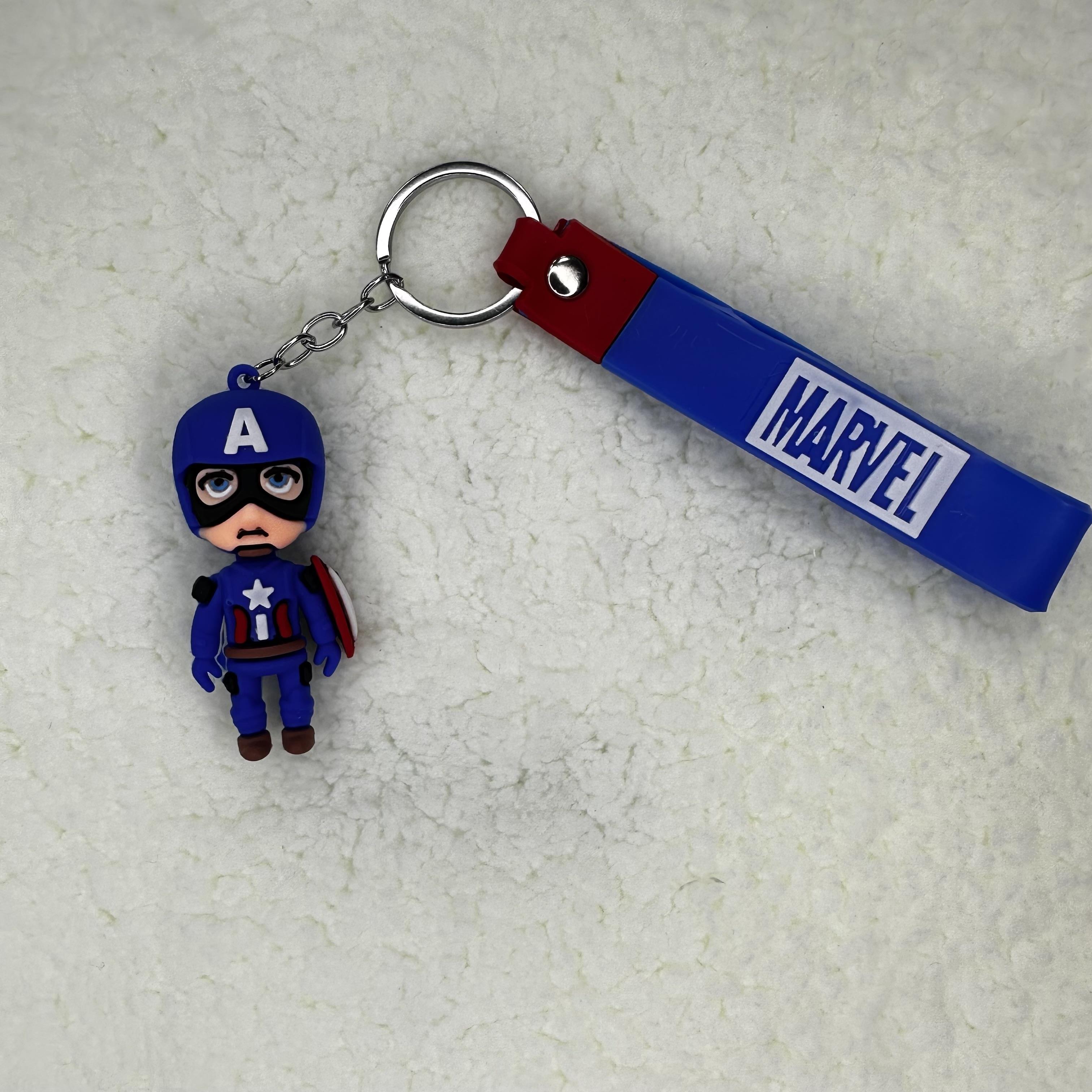 3D SİLİKON CAPTAIN AMERICA ANAHTARLIK