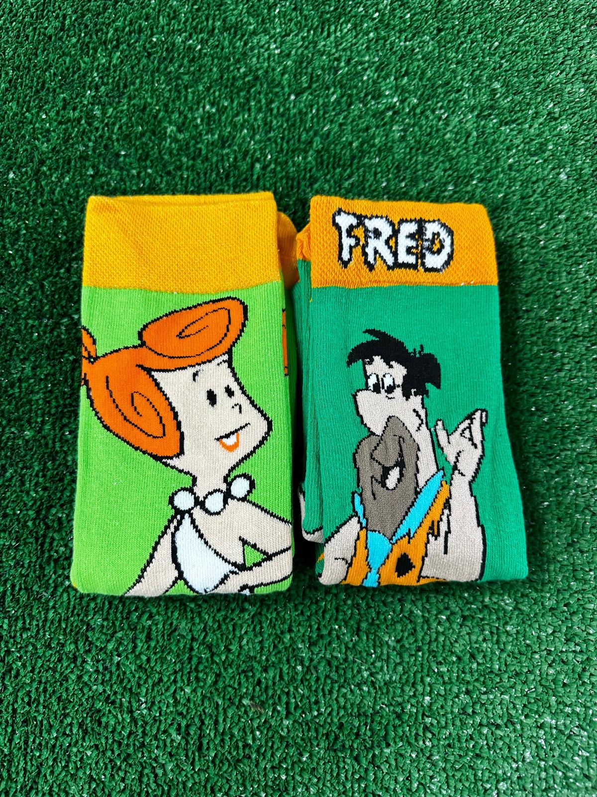 Fred ve Wilma Çift Soket Çorap