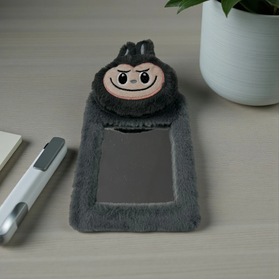 LABUBU PELUŞ MASA AYNASI - Gri