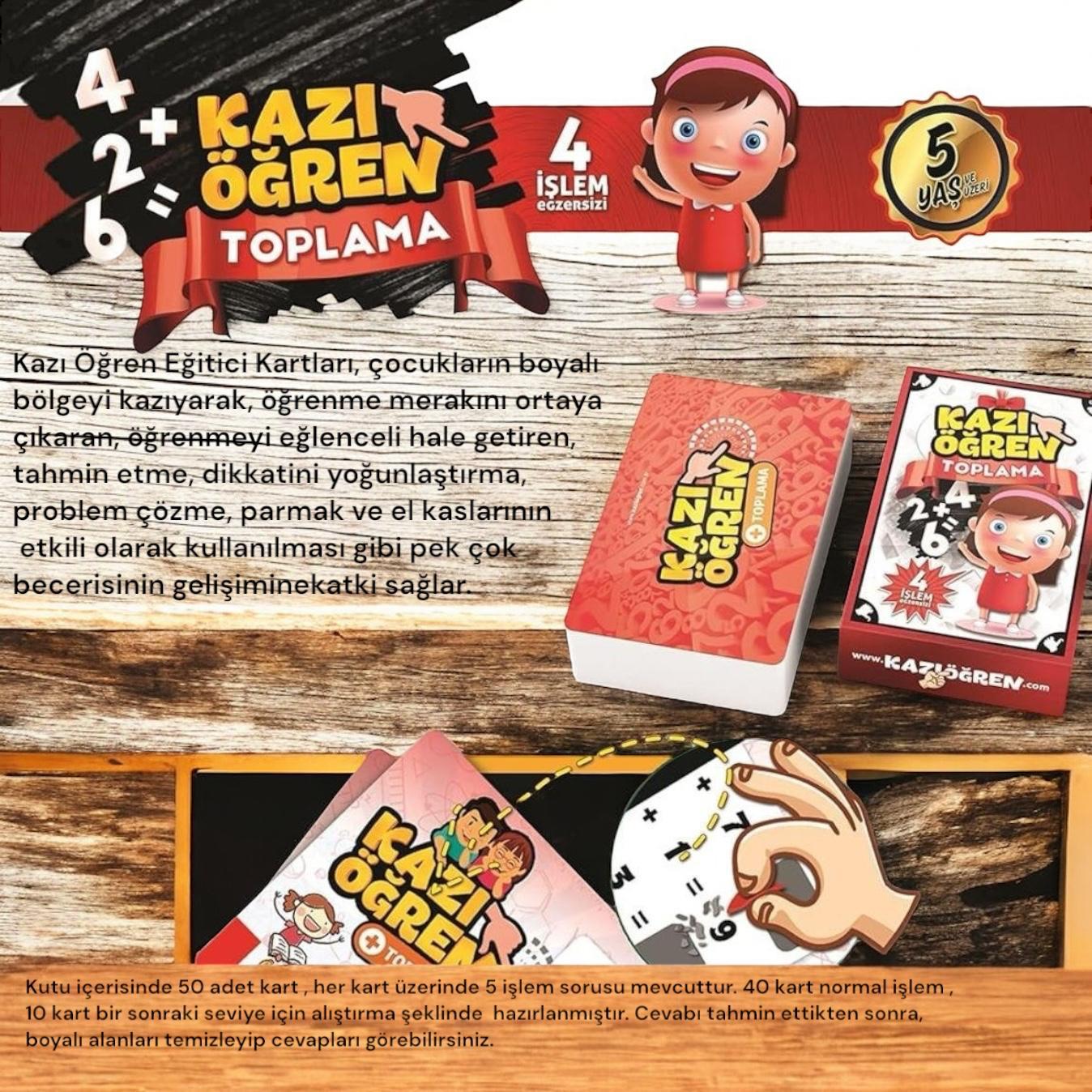 Kazıyarak Öğren Eğlenceli Öğretici Toplama Oyunu