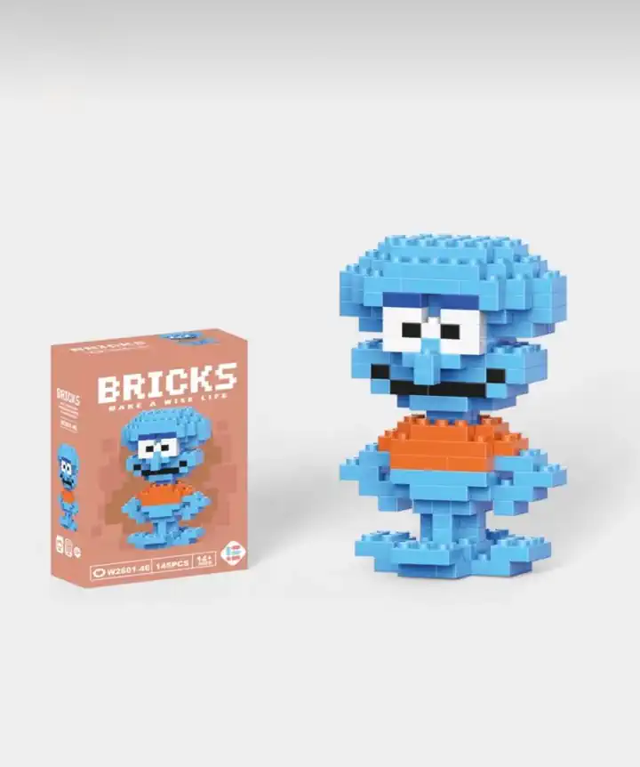 Squidward Bricks 3D Puzzle Lego +14