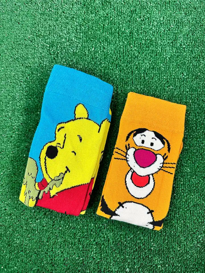 Tyger ve Winnie Çift Soket Çorap