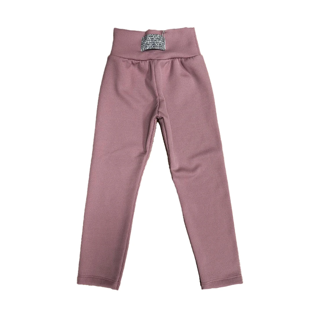 ŞARDONLU FİTİLLİ DÜZ TAYT - Gül Kurusu