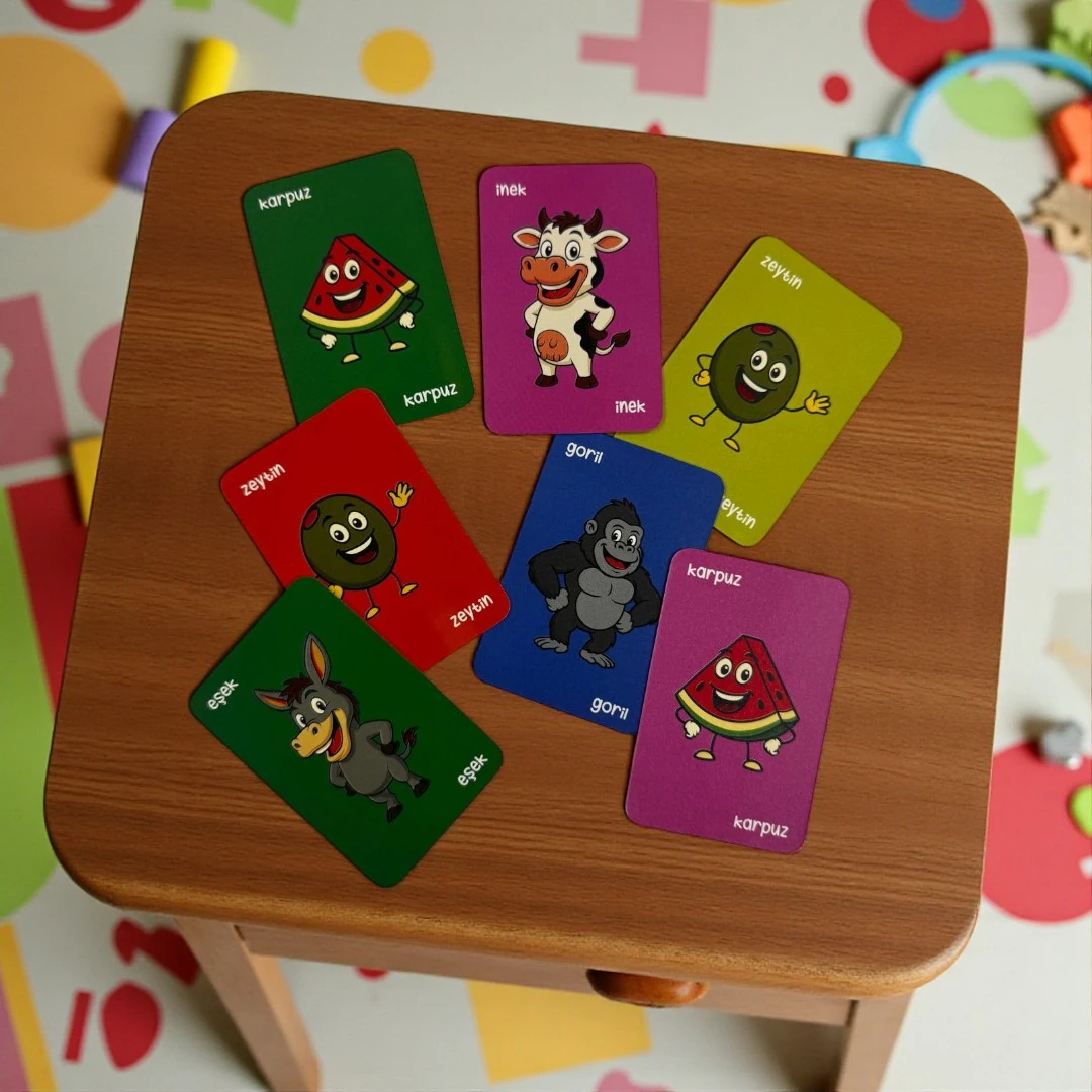 İNEK EŞEK KARPUZ ZEYTİN PEYNİR DİKKAT OYUNU