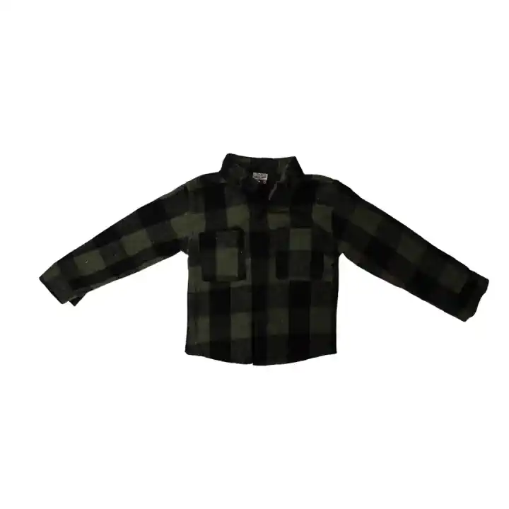 ÇOCUK ODUNCU GÖMLEK - Yeşil-Siyah