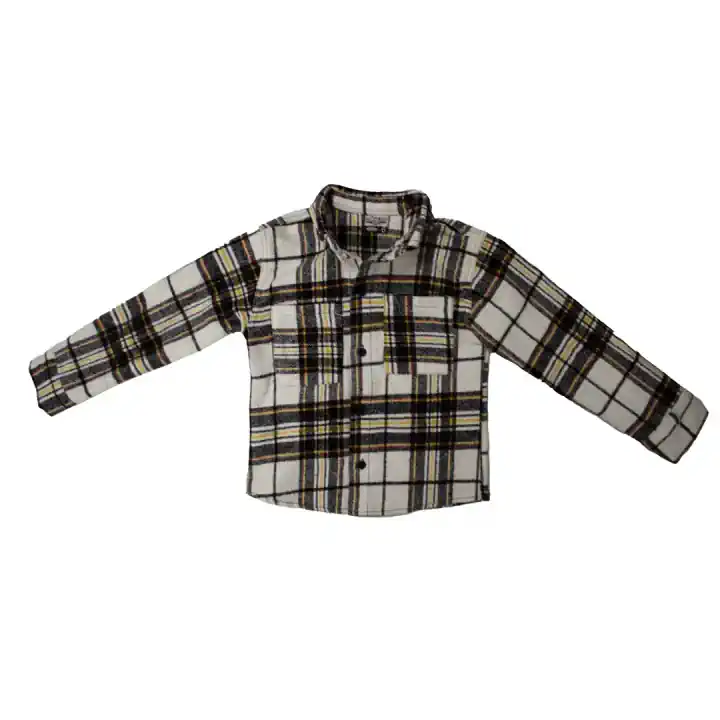 ÇOCUK ODUNCU GÖMLEK - Kahve-Beyaz