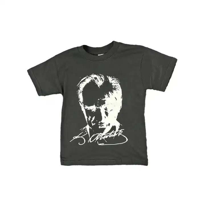 SİYAH ATATÜRKLÜ TİŞÖRT