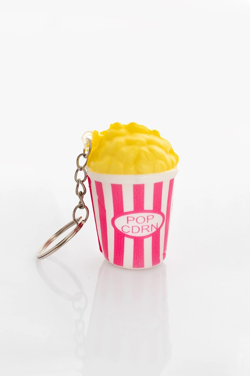 SQUISHY PEMBE POPCORN ANAHTARLIK