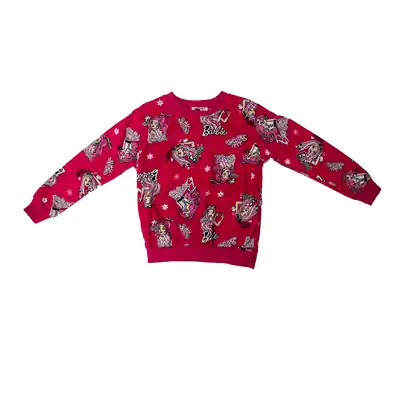 FUŞYA RENK BARBIE BEBEK DESENLİ EŞOFMAN TAKIMI