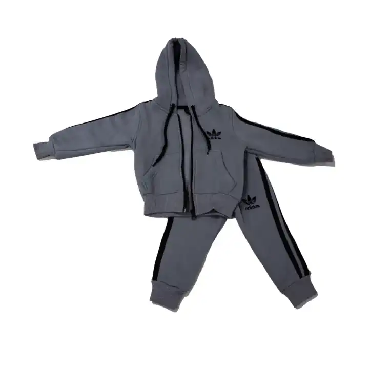 ADIDAS GRİ SİYAH FERMUARLI EŞOFMAN TK.