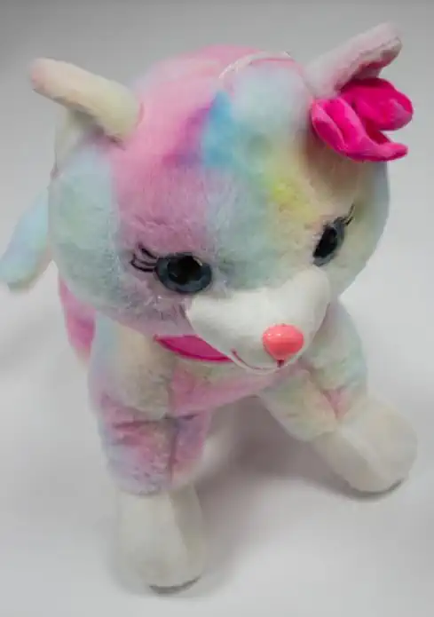 RENKLİ KEDİ PELUŞ OYUNCAK