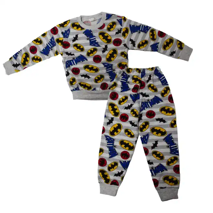 BATMAN ÇİZGİLİ GRİ PİJAMA TK
