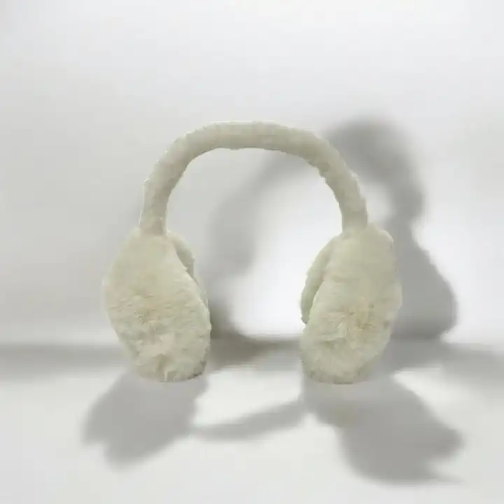 UNISEX YETİŞKİN VE ÇOCUK PREMIUM PELUŞ KULAKLIK - Beyaz