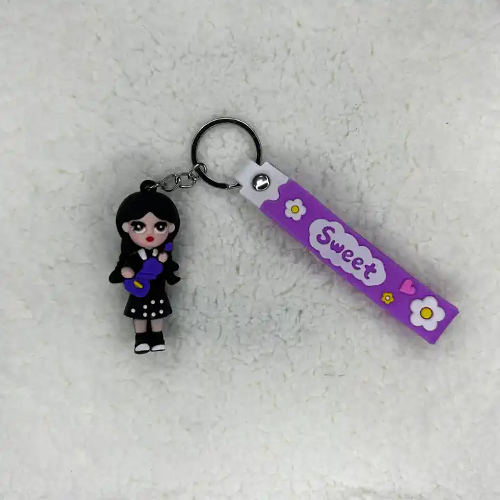 3D SİLİKON WEDNESDAY ANAHTARLIK