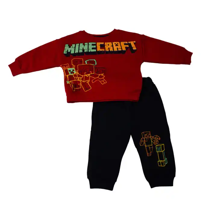 MINECRAFT EŞOFMAN TAKIMI - Kırmızı