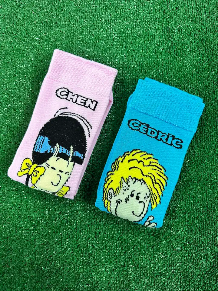 Chen ve Cedric Çift Soket Çorap