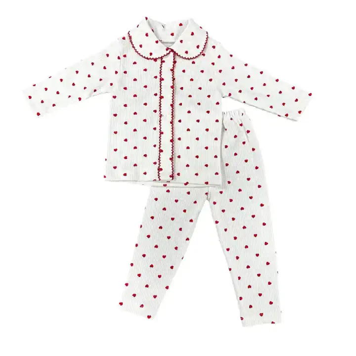 KALPLİ BEBEK PİJAMA TAKIMI - Kırmızı-Beyaz