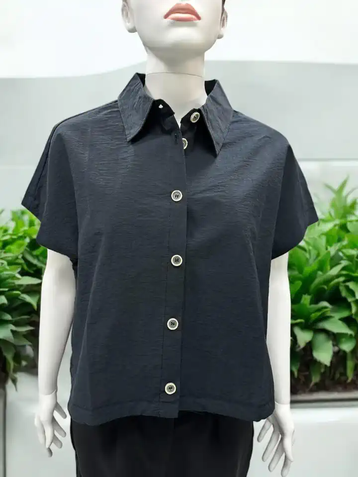 KADIN ARKASI UZUN GÖMLEK - Lacivert