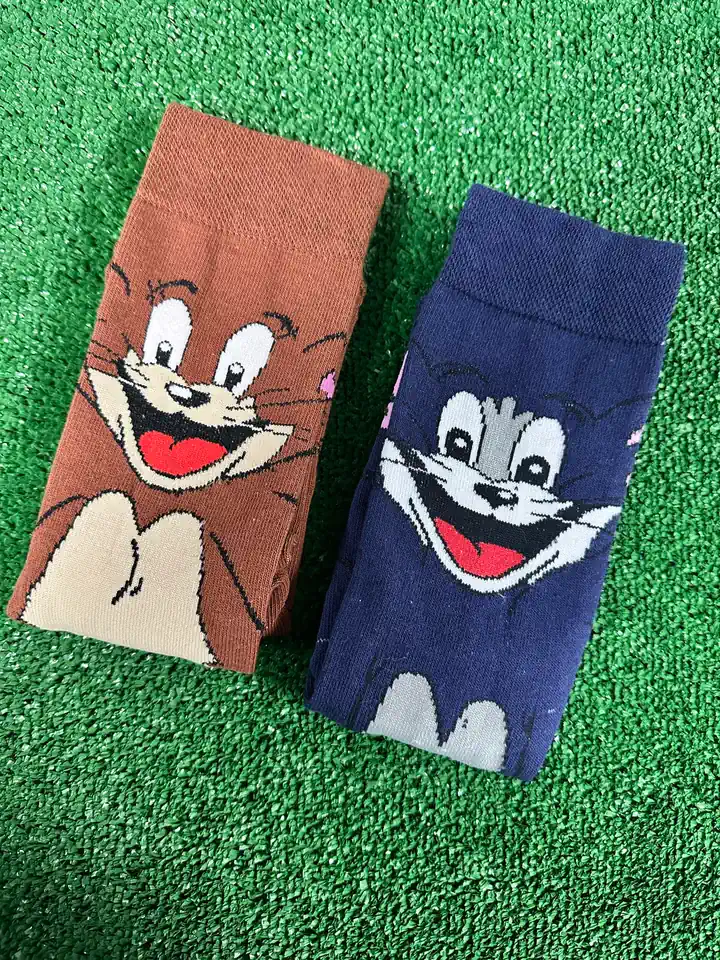 Tom ve Jerry Çift Soket Çorap