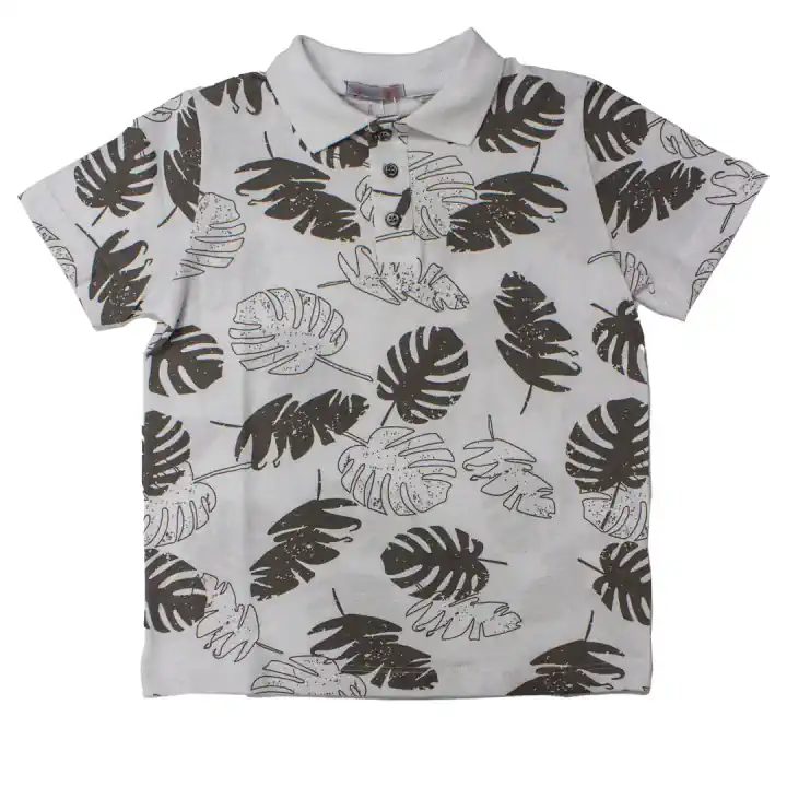 PALMİYELİ YAKALI ÇOCUK TİŞÖRT