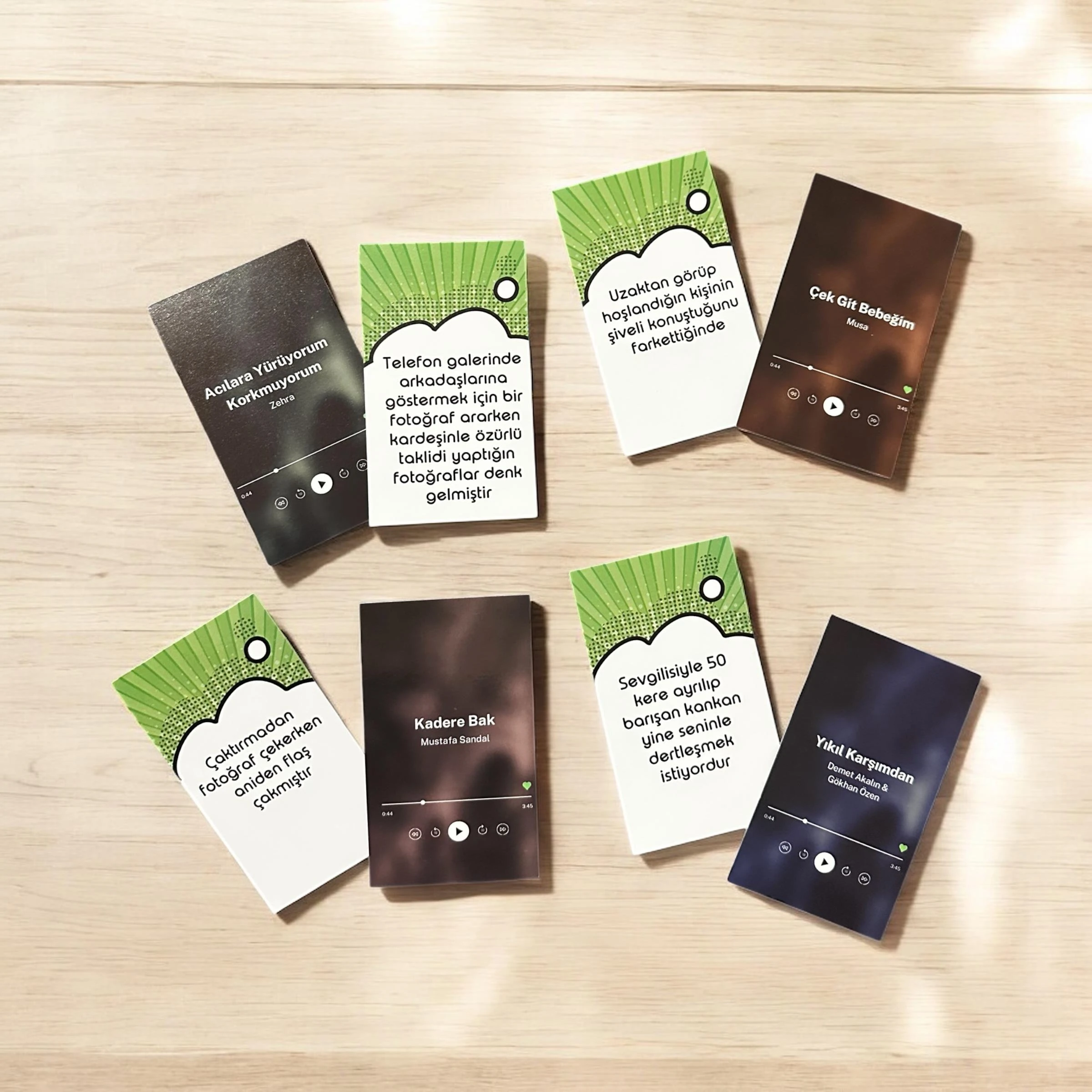 MODUNA GÖRE MİNİ MÜZİK FOTOĞRAFLI KART OYUNU