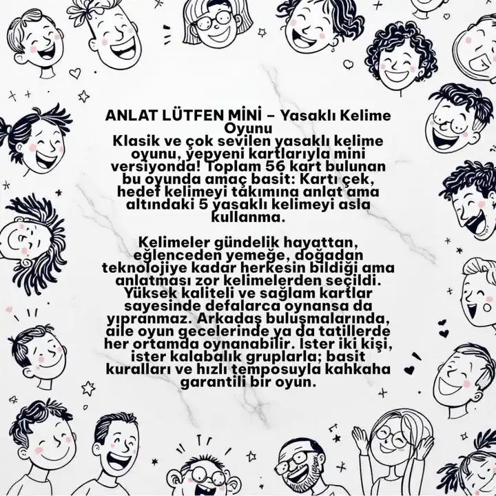 Anlat Lütfen Mini Yasaklı Kelime Oyunu