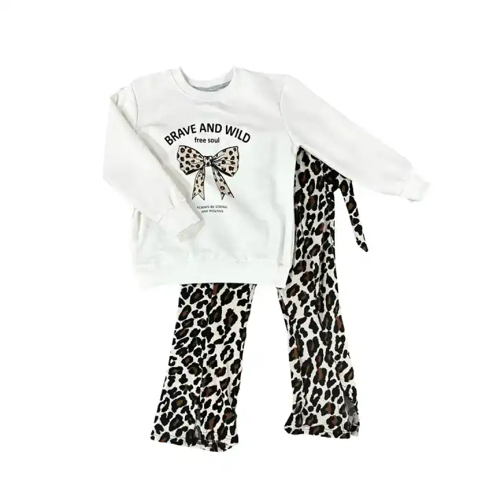 LEOPARLI PANTALONLU TAKIM - Beyaz