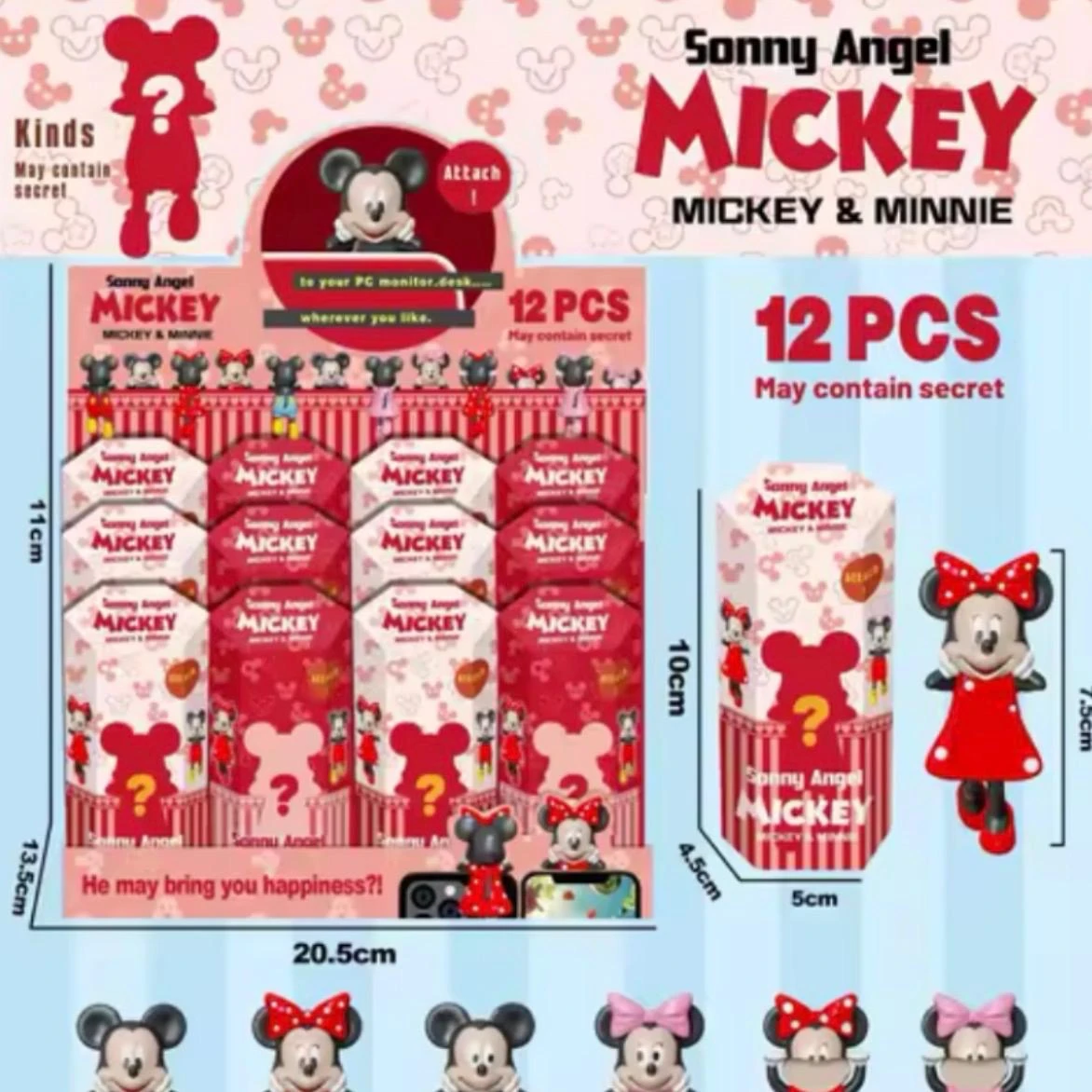 SONNY ANGEL MICKEY AND MINNIE SERIES