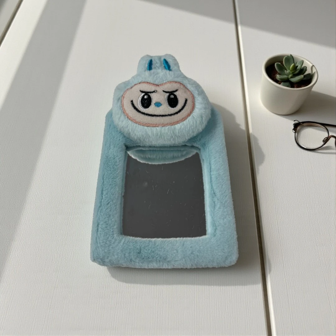 LABUBU PELUŞ MASA AYNASI - Mavi