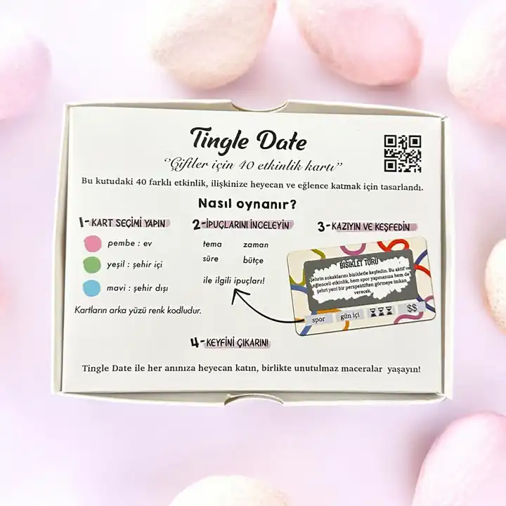 ÇİFTLER İÇİN SEVGİLİ KAZI KAZAN ETKİNLİK KARTLARI