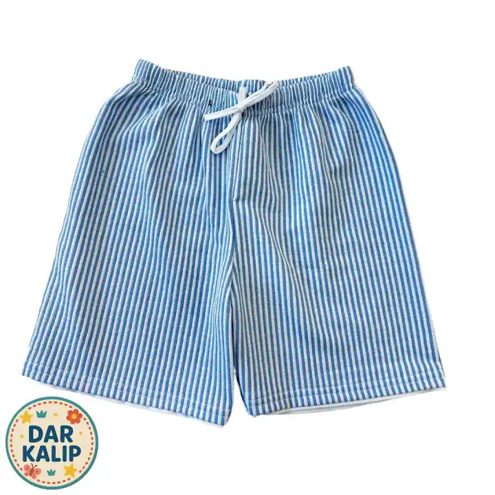 ÇİZGİLİ ÇOCUK SU YOLU ŞORT - Mavi