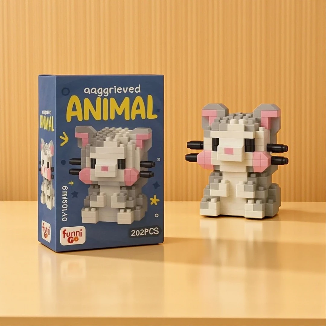 KEDİ BRICKS 3D PUZZLE LEGO +14