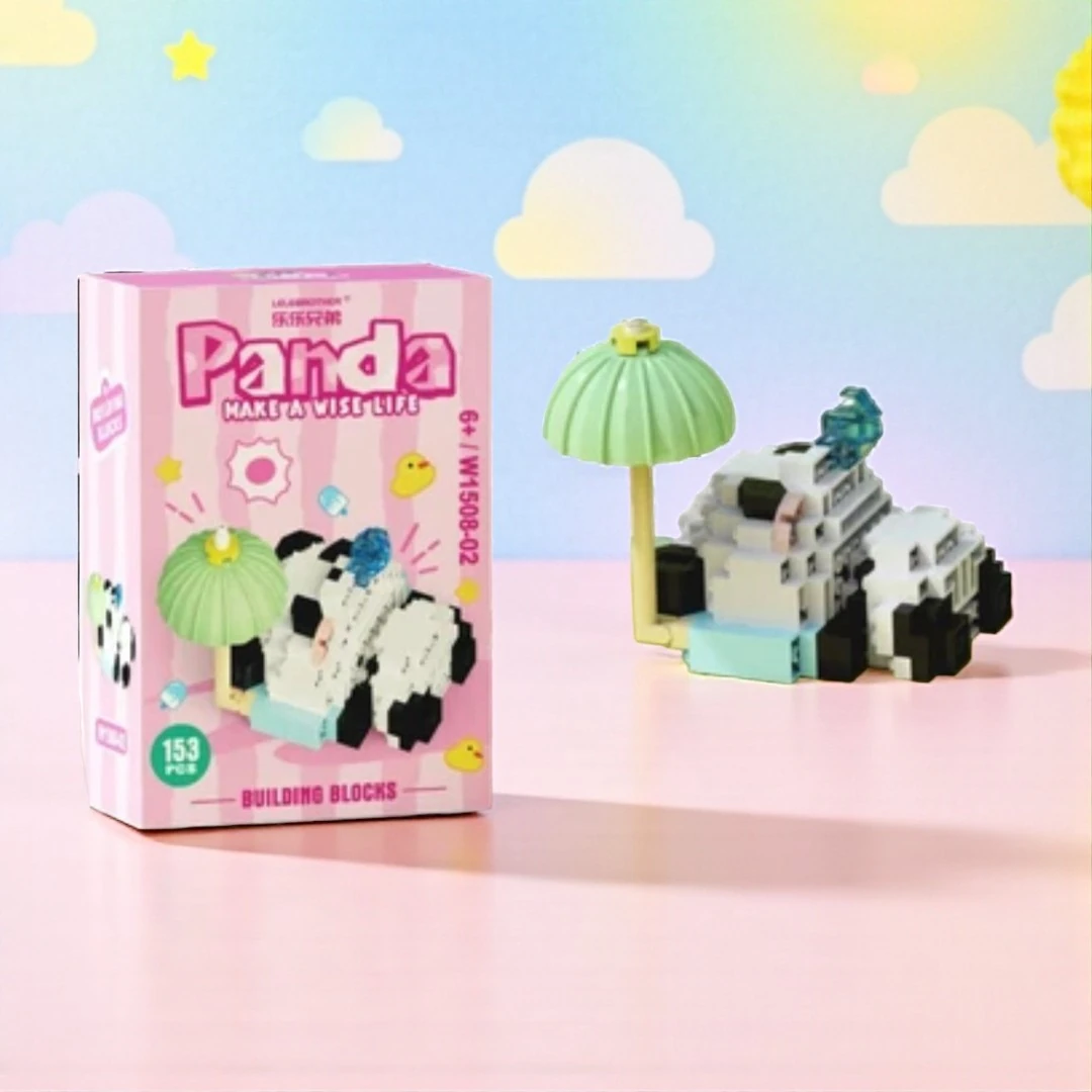 PANDA BRICKS 3D PUZZLE LEGO +14