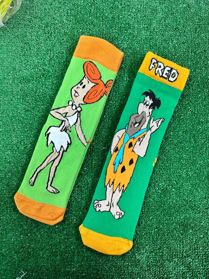 Fred ve Wilma Çift Soket Çorap