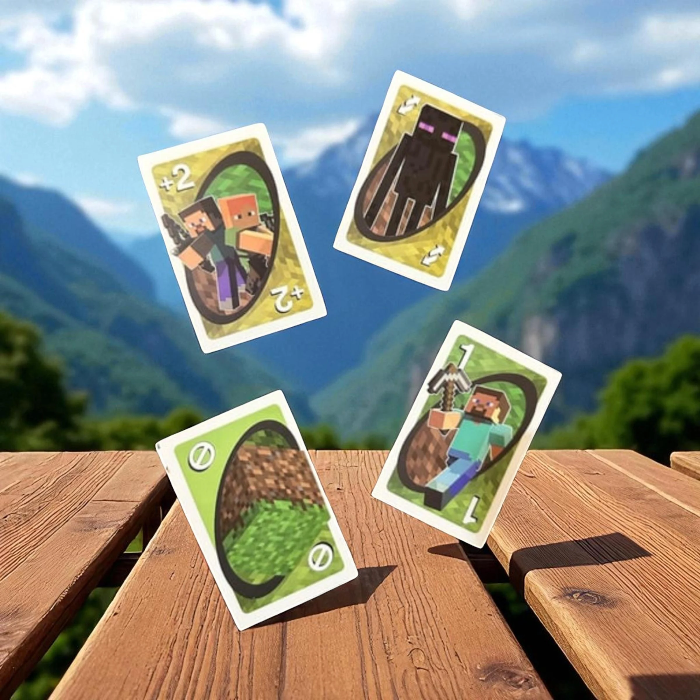 Minecraft UNO Mini Oyun Kartı