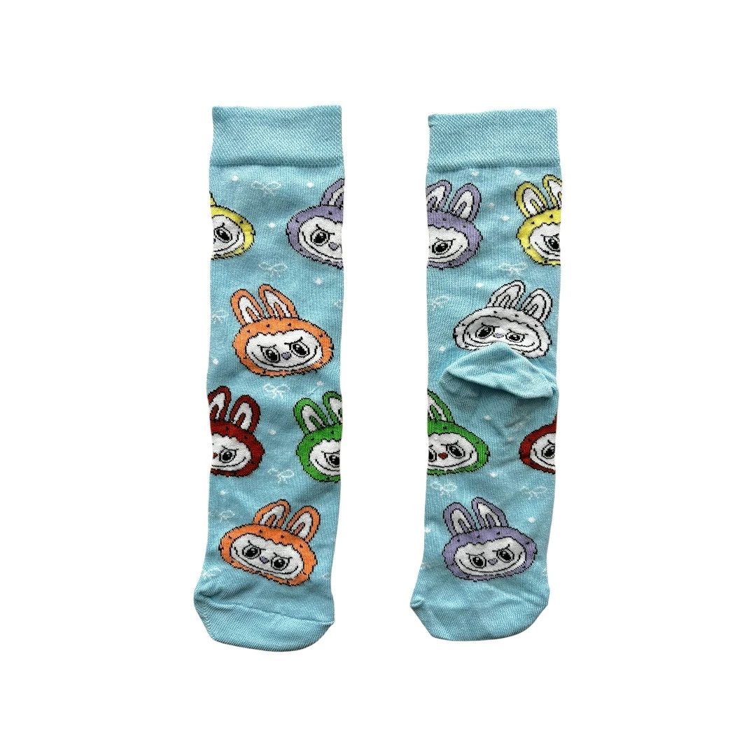 LABUBU MAVİ SOKET ÇORAP