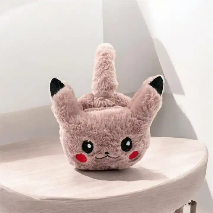 UNISEX YETİŞKİN VE ÇOCUK PREMIUM PIKACHU PELUŞ KULAKLIK