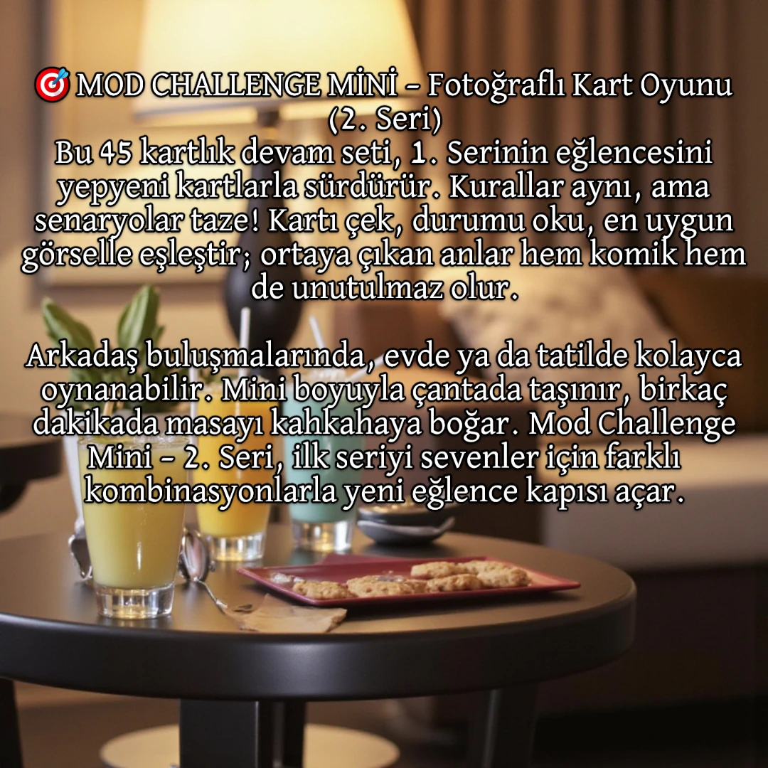 MOD CHALLENGE MİNİ FOTOĞRAFLI KART OYUNU 2. SERİ