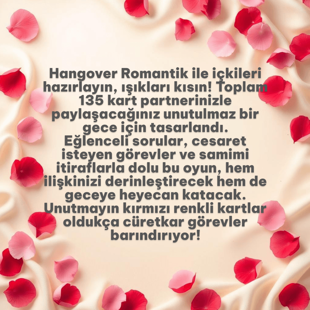 Hangover Romantik Shot Oyunu Büyük Boy