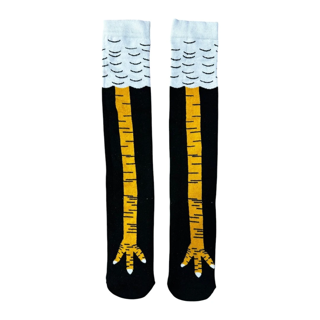 TAVUK AYAĞI DİZ ÜSTÜ ÇORAP